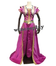 Jasmine Movie Aladdin Costume Dress Princess Purple Carnival Adult Cosplay - £117.02 GBP