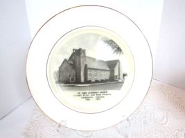 RELIGIOUS COLLECTOR PLATE ST JOHN LUTHERAN CHURCH LOOGOOTEE INDIANA 1921... - $14.80