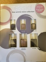 Essie New Serene Slate 3 Full Size+3Mini Shades Nail Lacquers OPEN BOX - $12.38