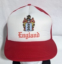 England Great Britain Red Trucker Hat Queen Seal Mesh Snapback - Pre-owned - £14.52 GBP