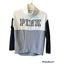 Victorias Secret VS Pink Sweatshirt S Black Grey White Hoodie Pullover Jacket - £15.51 GBP