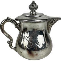 Antique Victorian Middletown Plate Silverplated Small Syrup Pitcher Jug ... - $23.17