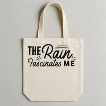 The Rain Fascinates Me Tote Bags - £18.72 GBP