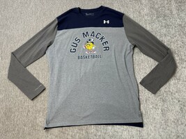 Gus Macker Basketball Shirt Mens XXL Gray Blue Under Armour Long Sleeve ... - $29.69