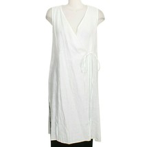 EILEEN FISHER White Handkerchief Linen Wrap Tunic Top Vest Layering Dres... - $2,039.32 MXN