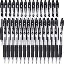 Gel Pens, 30 Pack Black Gel Pen Fine Point, Retractable Gel Ink Rollerba... - £11.86 GBP