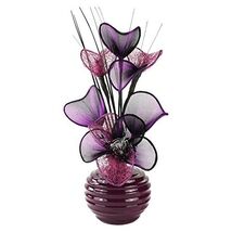 Flourish 791964 - 813 32 cm Vase with Purple/Black Artificial Flower, Pu... - $42.00