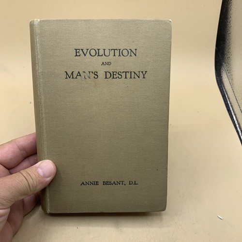 Vintage 1924  Evolution And Man’s Destiny By Annie Bessnt HC Illustrated - $28.70