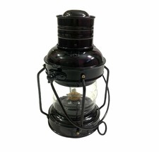 Nautical Marine Black Finish Oil Lamp Lantern Ship Light Decor - $98.00