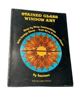 1976 Stained Glass Window Art By Luciano  Vintage Pattern Book ~ 200 Des... - £13.39 GBP