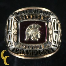 Anillo De Campeonato Rose Bowl Jostens De Oro Amarillo USC 10k 1979 Talla 9 - $4,950.06