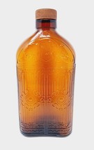 Hiram Walker &amp; Sons Limited 12oz Gated Amber Vintage Glass Whisky Liquor Bottle - £17.57 GBP