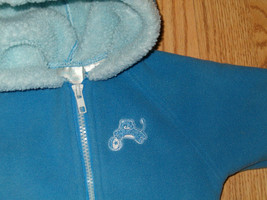 Small Wonders Baby Bunting Snow Suit Coat 3-6 Months Boys Girls Blue CUTE Zipper - £6.23 GBP