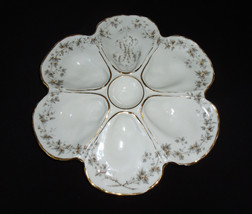 Antique Oyster Plate Mansard 34 Rue Paradis Paris France Hand Painted Wi... - £138.31 GBP