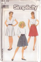 SIMPLICITY PATTERN 8439 SZ 16 MISSES’ SKIRTS IN 3 VARIATIONS UNCUT - $3.00