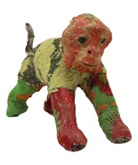 Playful Jungle Monkey Hand Crafted Paper Mache In Colorful Sari Fabric F... - £15.97 GBP
