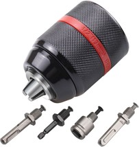 Keyless Drill Chuck Metal Heavy Duty 1/2&quot; - 20Unf Mount 2~13Mm With Sds-... - £28.07 GBP