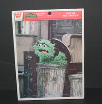 Vintage Whitman Sesame Street Oscar the Grouch Frame Tray Puzzle 1976 - $19.78