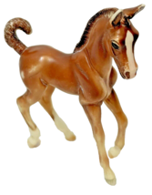 Vintage Breyer Reeves Horse Pony Colt Figure With Curled up Tail 4.75 x 4 Inches - $14.58