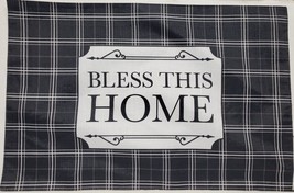 Set of 4 Kitchen Fabric Thin Placemats (11&quot;x17&quot;) BLESS THIS HOME w/black... - £12.41 GBP