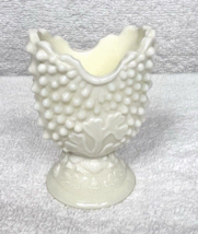 EAPGS Nautilus Custard Glass Toothpick Holder Seashell w Coral Just Lovl... - $29.21