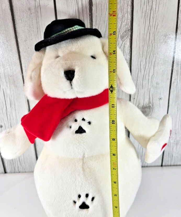 Petsmart Snowman Dog Plush 15” Winter Holiday White Stuffed Animal Toy 2000 Item image 8