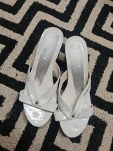 Firetrap women platform slip on sandals mules sliders Wedge White 7 UK 4... - $34.50