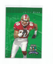 Jerry Rice (San Francisco 49ers) 1997 Playoff First &amp; Ten Card #193 - £3.96 GBP