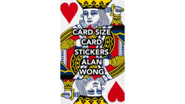 POKER Size Card Stickers by Alan Wong - Trick - £11.90 GBP