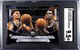 2023-24 Topps Now Victor Wembanyama RC &amp; David Robinson REFRACTOR HOLO - SGC 9.5 - £92.75 GBP