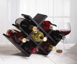 Butterfly Wine Rack Countertop Small Spaces Storage Holds 8 Bottles New - £44.44 GBP