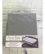 Trend Lab Changing Pad Cover Solid Gray Full Cotton Absorbent - $10.39