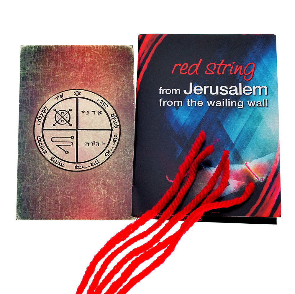 Primary image for Red String Bracelet x5 from Jerusalem with King Solomon Against Evil Eye Seal