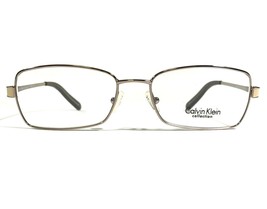 Calvin Klein CK7418 705 Eyeglasses Frames Gold Rectangular Full Rim 52-1... - $37.19