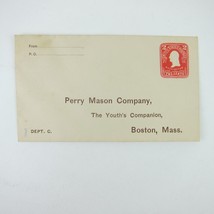 US Postal Stationery Perry Mason Company Youths Companion Boston 2 cent Antique - £7.98 GBP