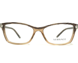 Versace Eyeglasses Frames MOD.3156 934 Clear Brown Silver Horn Cat Eye 5... - $130.68