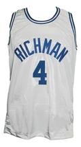Tyrone Evans #4 Julia Richman HS Basketball Jersey Sewn White Any Size image 4