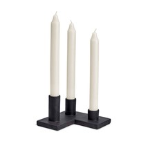 L&#39;OBJET Cubisme Candle Holder Geometric Black Traditional Contemporary - CO103 - £78.30 GBP