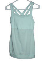 Athleta Tank Top Mint Green w/ Built in Bra &amp; Strappy Back Size X-Small XS - £14.42 GBP