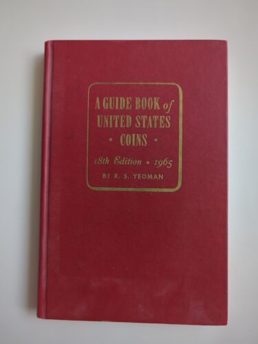 Vtg 1965 A Guide Book of United States Coins Price Guide 18th Edition HC Whitman - $9.49