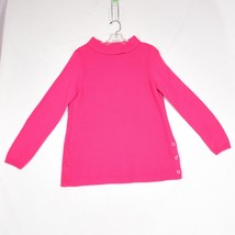 Talbots Women&#39;s Pink Sweaters Side Buttons Size Medium - $18.14