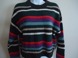 Women American Eagle Crop, Oversized Long Sleeve Knit Sweatshirt Size S Used - £9.55 GBP