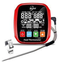 Digital Meat Thermometer Smoker Grill Oven BBQ Kitchen Buzzer Alarm,8 Pr... - £19.77 GBP