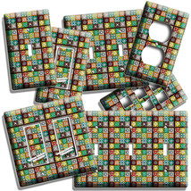 Colorful Small Mexican Tiles Style Light Switch Outlet Wall Plates Kitchen Decor - £14.42 GBP+