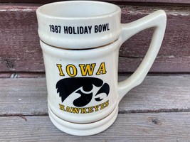 1987 Iowa Hawkeyes Football Holiday Bowl Stein Mug - £23.26 GBP
