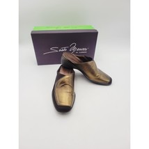 Sesto Meucci Made in Italy Women&#39;s Light Brown Leather Mules Slip On US ... - $29.99