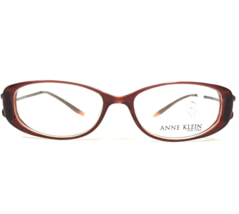 Anne Klein Eyeglasses Frames AK8039 128 Clear Burgundy Red Brown Oval 49-15-135 - $51.21