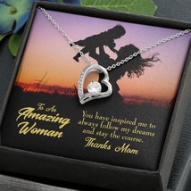 To Mom Follow my Dreams Forever Necklace w Message Card - £45.38 GBP+