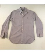 Polo Ralph Lauren Button Down Shirt Men&#39;s Long Sleeve 16 34/35 Slim Fit ... - £11.89 GBP