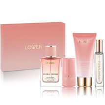 4 Piece Body Care Set Christmas Gifts For Women Mom Teens Floral Dream Deodorant - £39.07 GBP